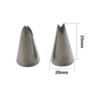 Planet Gates Kitchen Dining & Bar 13PCS/Set Russian Icing Piping Tips 1 Pcs Silicone Bag 2 Coupler Leaf Nozzles Brush Cupcake Cake Decorating DIY Dessert