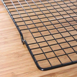 Planet Gates Kitchen Dining & Bar 25*40CM Stainless Steel Wire Grid Cooling Cake Food Rack Oven Safe Kitchen Baking Pizza Bread Barbecue Holder Shelf Net 2018