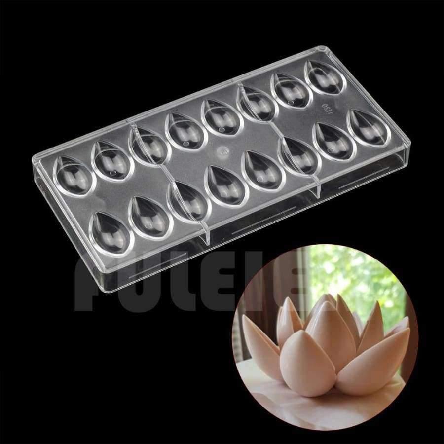 Planet Gates Kitchen Dining & Bar 3D Lotus shape polycarbonate Chocolate mold, kitchen tools cake candy PC chocolate mould baking pastry tools