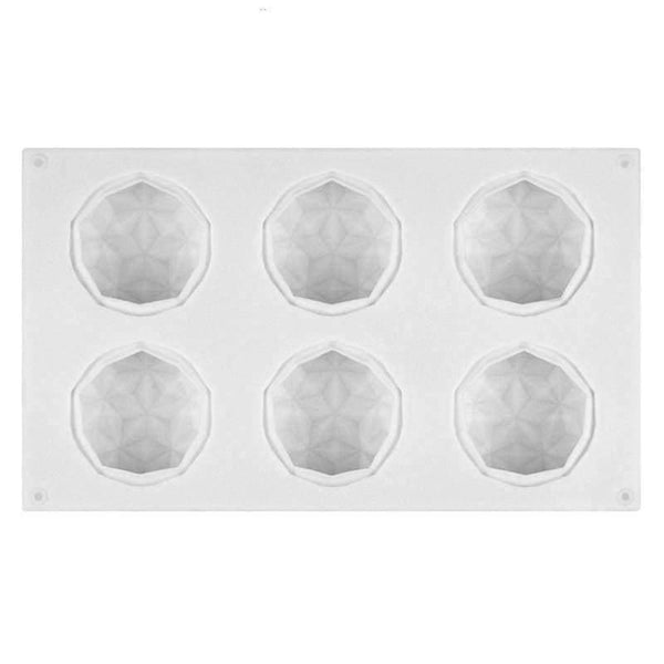 Planet Gates Kitchen Dining & Bar 3D Silicone Cake Mold Baking Tools Diamond Shape Mousse Dessert Cake Mold Bakeware Cupcake Muffin Pan Molde DIY 2018