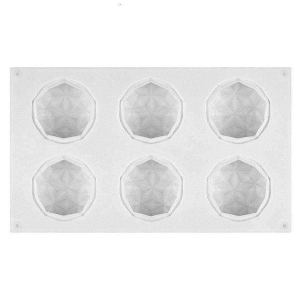 Planet Gates Kitchen Dining & Bar 3D Silicone Cake Mold Baking Tools Diamond Shape Mousse Dessert Cake Mold Bakeware Cupcake Muffin Pan Molde DIY 2018