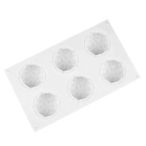Planet Gates Kitchen Dining & Bar 3D Silicone Cake Mold Baking Tools Diamond Shape Mousse Dessert Cake Mold Bakeware Cupcake Muffin Pan Molde DIY 2018