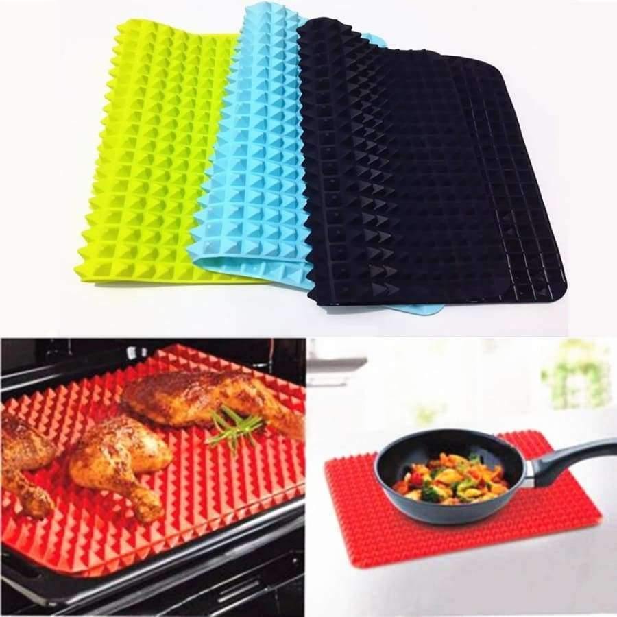 Planet Gates Kitchen Dining & Bar 40x27cm Pyramid Bakeware Pan 4 color Nonstick Silicone Baking Mats Pads Moulds Cooking Mat Oven Baking Tray Sheet Kitchen Tools