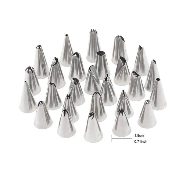 Planet Gates Kitchen Dining & Bar 48pcs/set Russian Pastry Nozzles Bobby Skirt Icing Piping Tips Set Stainless Steel Kitchen Baking Cake Decorating Tools