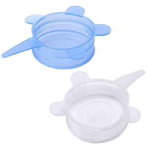 Planet Gates Kitchen Dining & Bar 6PCS/Set silicon stretch lids universal lid Silicone food wrap bowl pot lid silicone cover pan cooking Kitchen accessories