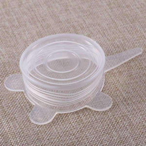 Planet Gates Kitchen Dining & Bar 6PCS/Set silicon stretch lids universal lid Silicone food wrap bowl pot lid silicone cover pan cooking Kitchen accessories