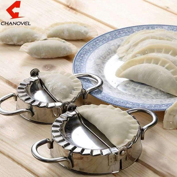 Planet Gates Kitchen Dining & Bar 75MM Pastry Tools 304 Stainless Steel Dumpling Maker Wraper Dough Cutter Pie Ravioli Dumpling Mould Kitchen Accessories