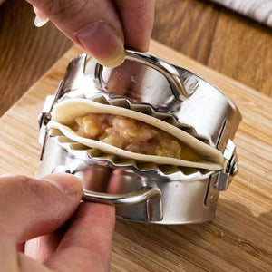 Planet Gates Kitchen Dining & Bar 75MM Pastry Tools 304 Stainless Steel Dumpling Maker Wraper Dough Cutter Pie Ravioli Dumpling Mould Kitchen Accessories