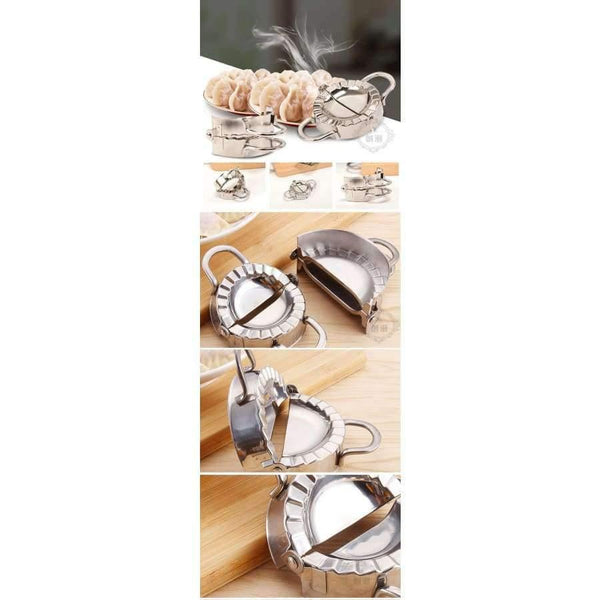 Planet Gates Kitchen Dining & Bar 75MM Pastry Tools 304 Stainless Steel Dumpling Maker Wraper Dough Cutter Pie Ravioli Dumpling Mould Kitchen Accessories