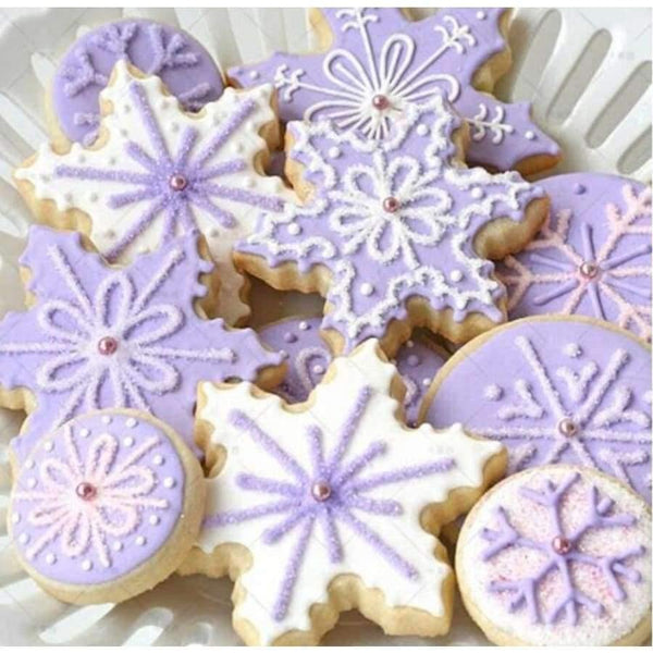 Planet Gates Kitchen Dining & Bar 9pcs Christmas Cookie Cutter Tools Aluminium Alloy Snowflake Shaped Holiday Biscuit Mold Kitchen Cake Decorating Tool