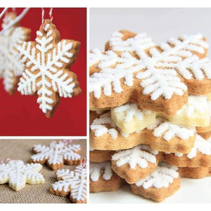 Planet Gates Kitchen Dining & Bar 9pcs Christmas Cookie Cutter Tools Aluminium Alloy Snowflake Shaped Holiday Biscuit Mold Kitchen Cake Decorating Tool