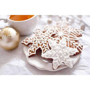 Planet Gates Kitchen Dining & Bar 9pcs Christmas Cookie Cutter Tools Aluminium Alloy Snowflake Shaped Holiday Biscuit Mold Kitchen Cake Decorating Tool