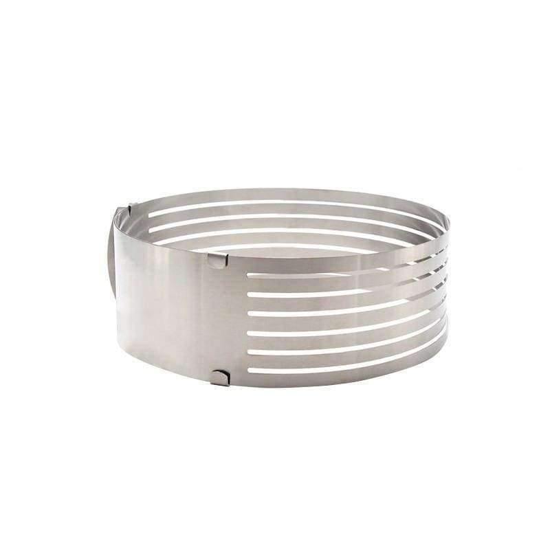Planet Gates Kitchen Dining & Bar Adjustable 15-20cm Stainless Steel Layer Cake Slicer Retractable Circular Cake Mold Ring Mousse Mould Baking Tool BK050
