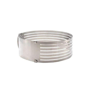 Planet Gates Kitchen Dining & Bar Adjustable 15-20cm Stainless Steel Layer Cake Slicer Retractable Circular Cake Mold Ring Mousse Mould Baking Tool BK050