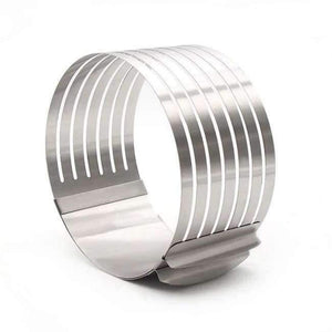 Planet Gates Kitchen Dining & Bar Adjustable 15-20cm Stainless Steel Layer Cake Slicer Retractable Circular Cake Mold Ring Mousse Mould Baking Tool BK050