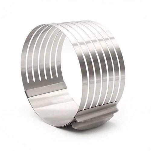 Planet Gates Kitchen Dining & Bar Adjustable 15-20cm Stainless Steel Layer Cake Slicer Retractable Circular Cake Mold Ring Mousse Mould Baking Tool BK050