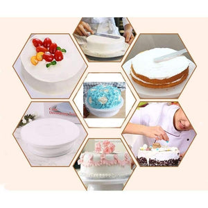 Planet Gates Kitchen Dining & Bar Cake Turntable Swivel Plate Cake Decoration Stand Platform Round Cake Base Revolving Baking Tools