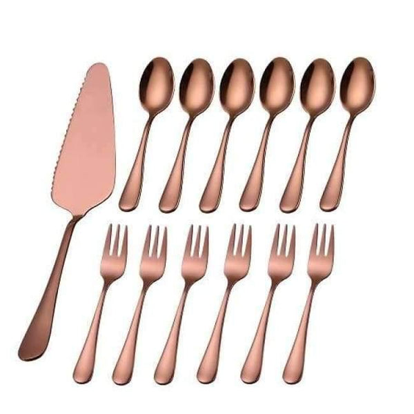 Planet Gates Kitchen Dining & Bar China / Rose Gold X 13PCS Stainless Steel Cake Spatulas Pizza Pie Pastry Butter Shovel Cutter Knife  Kitchen Baking Tool Gadgets Cooking Tools