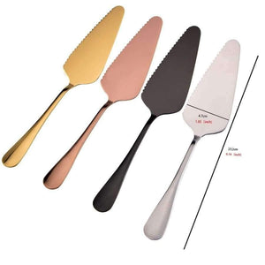 Planet Gates Kitchen Dining & Bar China / Rose Gold X 1PCS Stainless Steel Cake Spatulas Pizza Pie Pastry Butter Shovel Cutter Knife  Kitchen Baking Tool Gadgets Cooking Tools