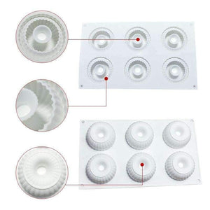 Planet Gates Kitchen Dining & Bar Christmas Silicone Mold Cake Decorating Tools 3D Fruit Ring Mouse Mould Chocolate Dessert Pan Bakeware Pastry Cake Mold