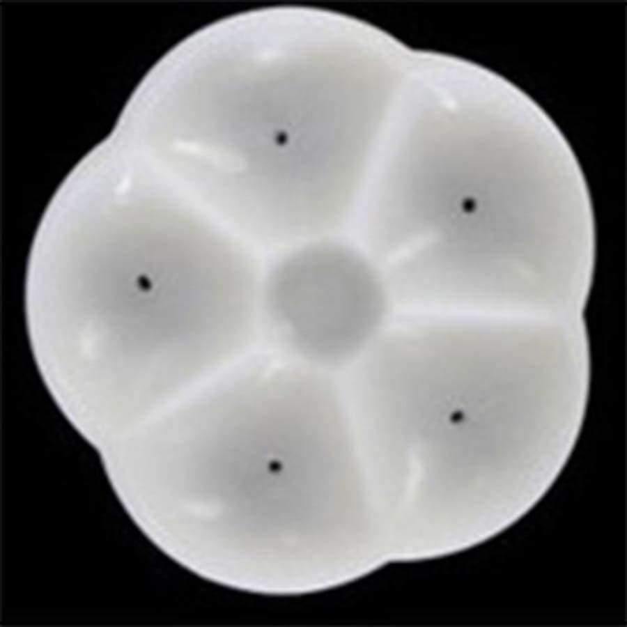 Planet Gates Kitchen Dining & Bar Creative Mooncake Mold 5 Petals Round Flower Moon Cake Mold Mould White Set Mooncake Decor Baking Hand Pressing Tools