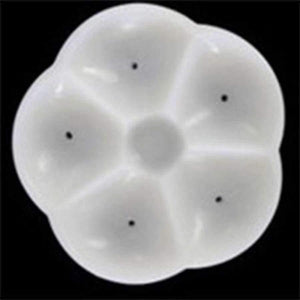 Planet Gates Kitchen Dining & Bar Creative Mooncake Mold 5 Petals Round Flower Moon Cake Mold Mould White Set Mooncake Decor Baking Hand Pressing Tools