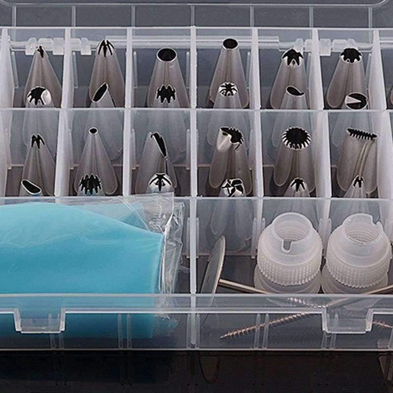 Planet Gates Kitchen Dining & Bar Decor Cake Nozzles Stainless Steel Piping Tips Cookie Mold Set Cupcake Dessert Baking Tools for Kitchen Cooking Supplies