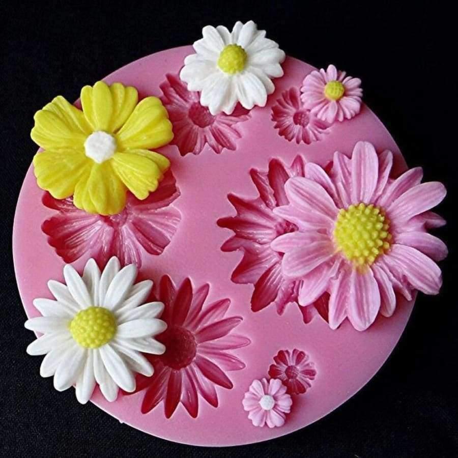 Planet Gates Kitchen Dining & Bar Flower Silicone Mold Fondant sugarcraft Cake Candy Pastry Baking Tool Mould cake decorating tools baking supply