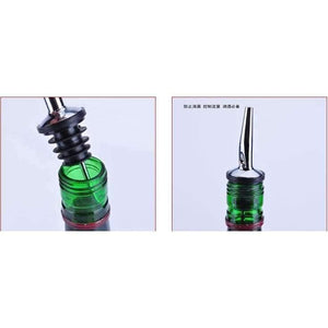 Planet Gates Kitchen Dining & Bar Gold Kitchen Dining Barware Bar Tools Stainless steel silicone silver golden wine pourers 6 pcs/lot free shipping