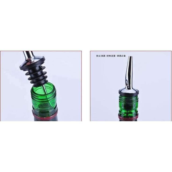 Planet Gates Kitchen Dining & Bar Gold Kitchen Dining Barware Bar Tools Stainless steel silicone silver golden wine pourers 6 pcs/lot free shipping