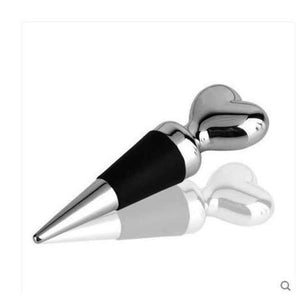 Planet Gates Kitchen Dining & Bar Kitchen Dining Barware Bar Tools 304 stainless steel heart head silicone red seal wine stopper stoppers free shipping