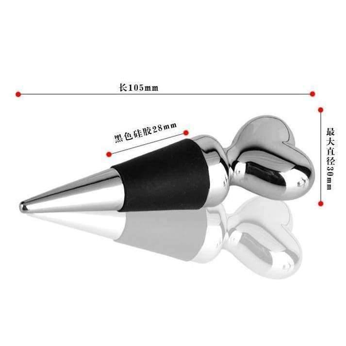Planet Gates Kitchen Dining & Bar Kitchen Dining Barware Bar Tools 304 stainless steel heart head silicone red seal wine stopper stoppers free shipping