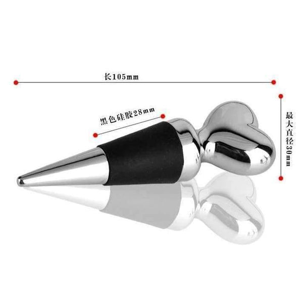 Planet Gates Kitchen Dining & Bar Kitchen Dining Barware Bar Tools 304 stainless steel heart head silicone red seal wine stopper stoppers free shipping