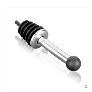 Planet Gates Kitchen Dining & Bar Kitchen Dining Barware Bar Tools Stainless steel silicone wine pourers with black ball cover 2 pcs/lot free shipping