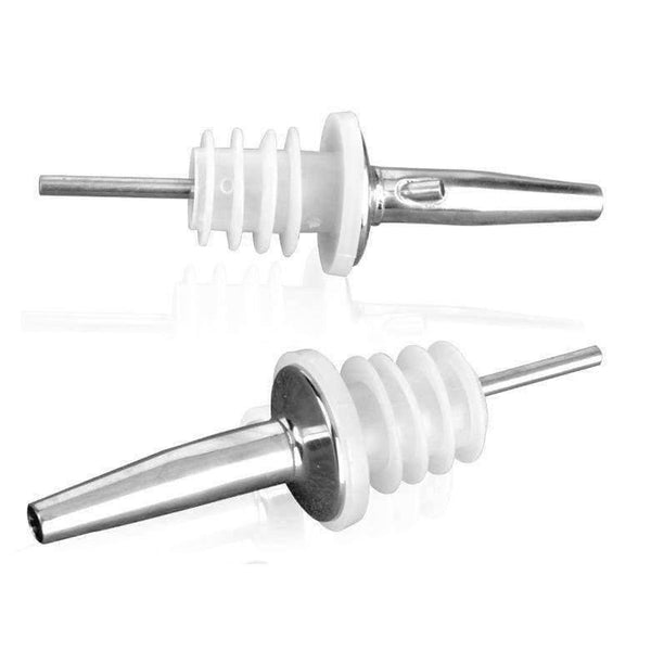 Planet Gates Kitchen Dining & Bar Kitchen Dining Barware Bar Tools Stainless steel white silicone cocktail wine pourers 4 pcs/lot free shipping