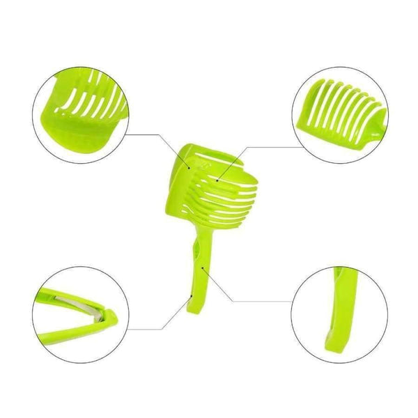Planet Gates Kitchen Dining & Bar Manual Slicers Tomato Slicer Fruits Cutter Tomato Lemon Cutter Assistant Lounged Cooking Holder Kitchen Tools Accessories