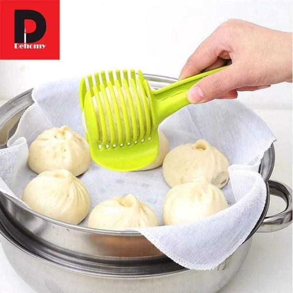 Planet Gates Kitchen Dining & Bar Manual Slicers Tomato Slicer Fruits Cutter Tomato Lemon Cutter Assistant Lounged Cooking Holder Kitchen Tools Accessories