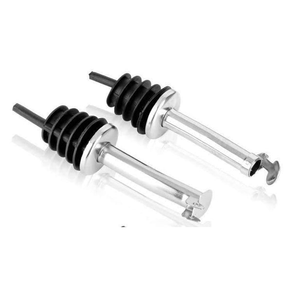 Planet Gates Kitchen Dining & Bar round cover Kitchen Dining Barware Bar Tools Stainless steel silicone wine pourers with round cover 2 pcs/lot free shipping