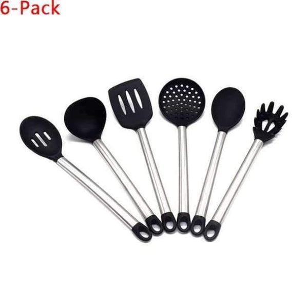 Planet Gates Kitchen Dining & Bar Russian Federation / 6 Piece of set 6 & 8 Pieces Super Sturdy Cooking Utensils Set & Non Stick Silicone Tips For Pots and Pans, Kitchen Utensils by Leeseph