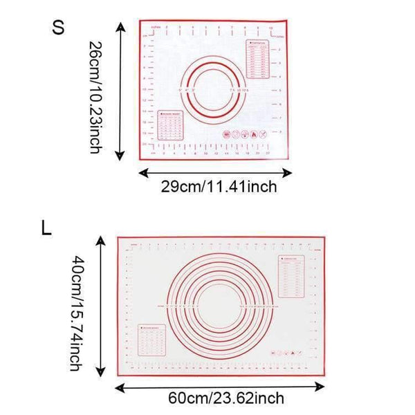 Planet Gates Kitchen Dining & Bar Silicone Baking Mat Pizza Dough Maker Pastry Kitchen Gadgets Cooking Tools Utensils Bakeware Kneading Accessories Lot