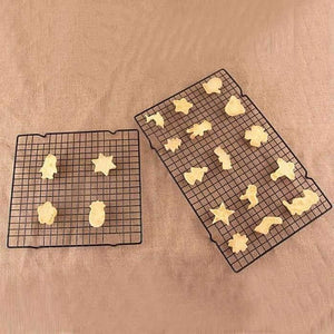 Planet Gates Kitchen Dining & Bar Size S Quality iron shelf Kitchen Baking Cake cookies tool Metal Non-stick Cooling Rack Baking Tools Bread Cooling Rack FG