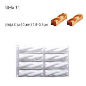 Planet Gates Kitchen Dining & Bar Style 11 Cake Decorating Mold 3D Silicone Molds Baking Tools For Heart Round Cakes Chocolate Brownie Mousse Make Dessert Pan