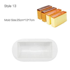 Planet Gates Kitchen Dining & Bar Style 13 Cake Decorating Mold 3D Silicone Molds Baking Tools For Heart Round Cakes Chocolate Brownie Mousse Make Dessert Pan