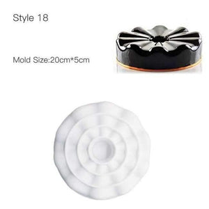 Planet Gates Kitchen Dining & Bar Style 18 Cake Decorating Mold 3D Silicone Molds Baking Tools For Heart Round Cakes Chocolate Brownie Mousse Make Dessert Pan