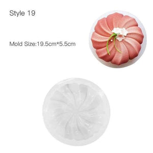 Planet Gates Kitchen Dining & Bar Style 19 Cake Decorating Mold 3D Silicone Molds Baking Tools For Heart Round Cakes Chocolate Brownie Mousse Make Dessert Pan
