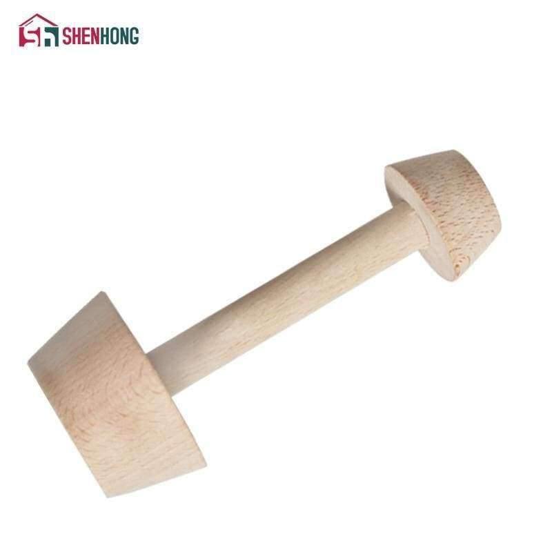 Planet Gates Kitchen Dining & Bar Wood Tart Tamper Double Side Wooden Pastry Egg Tart Pusher Baking Cake Kitchen Tools