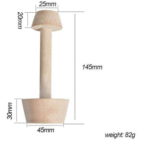 Planet Gates Kitchen Dining & Bar Wood Tart Tamper Double Side Wooden Pastry Egg Tart Pusher Baking Cake Kitchen Tools