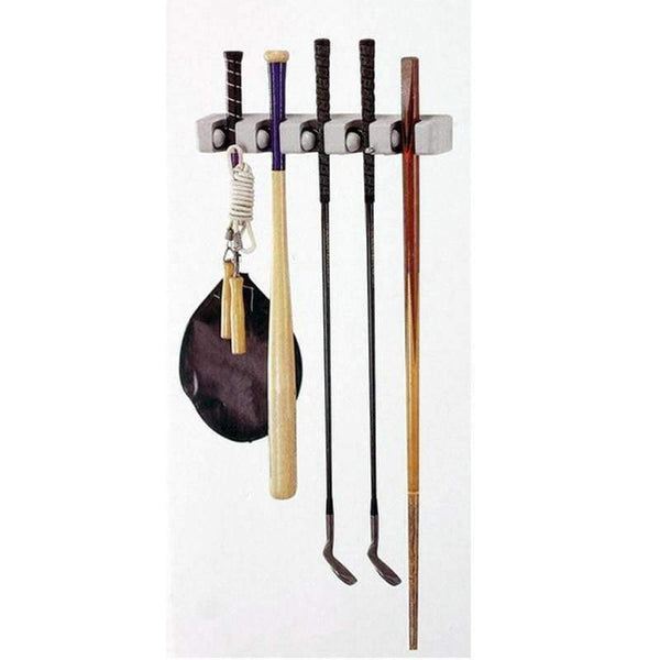 Planet Gates Kitchen Organizer 5 Position Mop Broom Holder Tool Wall Shelf Mounted Storage Hanger Bathroom Mop Broom Holder Organizing Tools