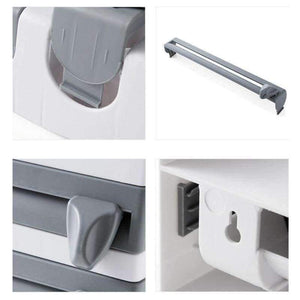 Planet Gates Kitchen Organizer Cling Film Sauce Bottle Storage Rack  Paper Towel Holder Rack Wall Roll PaperPlastic Wrap Cutting Tools