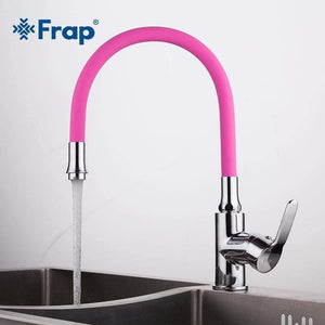 Planet Gates Kitchen Sink Faucet With 6 Colors Silica Gel Nose Cold And Hot Water Mixer Tap Torneira Cozinha Single Handle Tap Crane